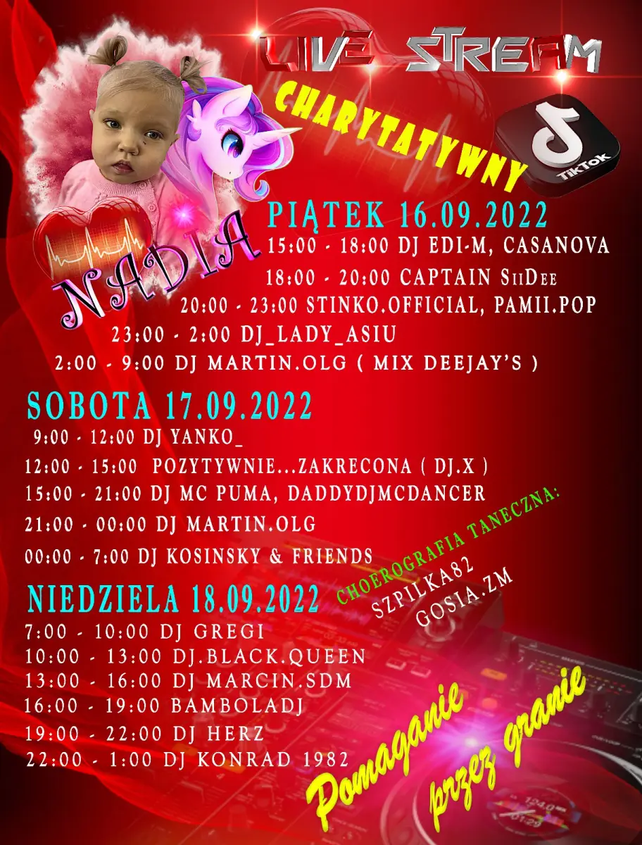Plakat transmisji dla Nadii, wrzesień 2022